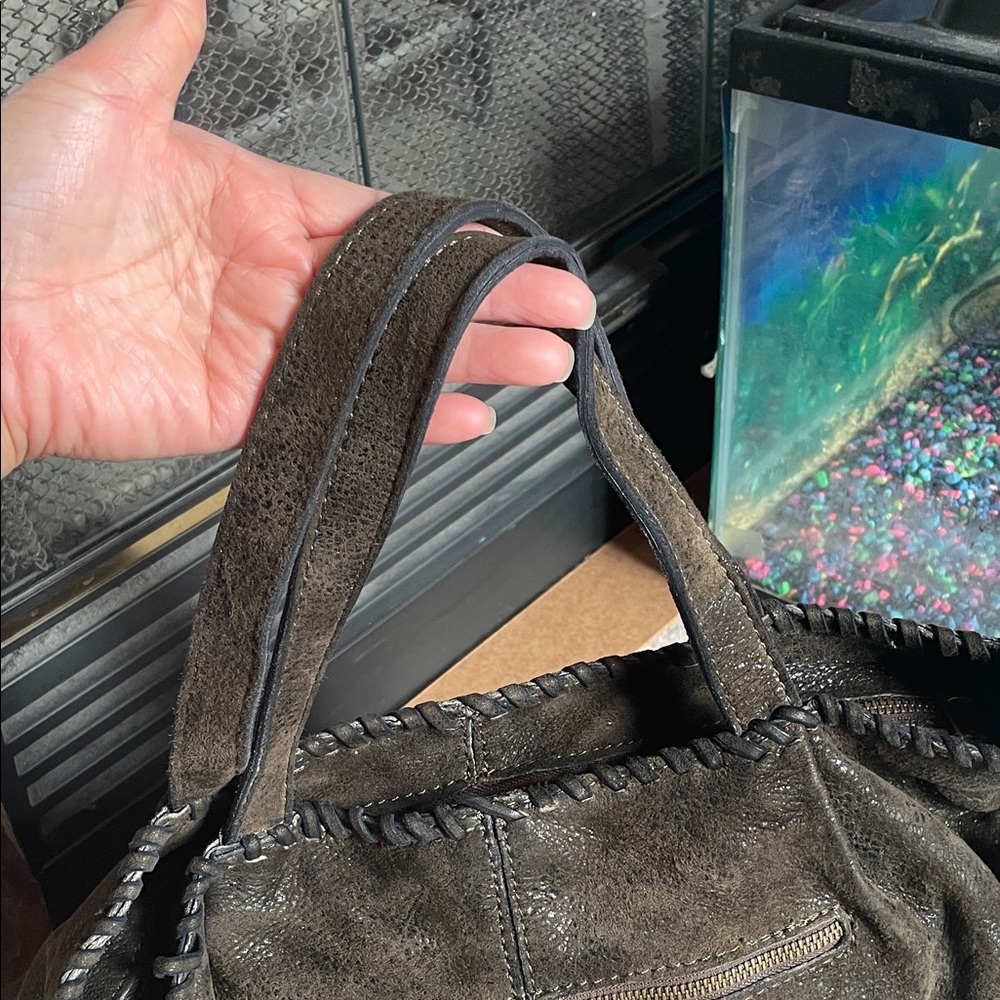 Patricia Nash Suede Leather Tote with Brass Hardware - Picture 10 of 10